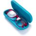 FEFI Hardcase Glasses Case - Nature Embossed Flower Design in Brown | Durable & Stylish Eyewear Protection - Buy Online on SooperMarket.com