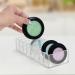 Kurtzy Transparent Acrylic Eyeshadow Makeup Organizer - 2-Piece Set with 8 Compartments for Makeup Storage & Desk Organization (21.5 x 8.5cm) - Buy Online on SooperMarket.com