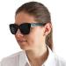 Stylish Retro Mini Glasses - Prescription Sunglasses with Thick Plastic Frame Free Case | Women's Reading Sun Glasses - 0.0 Diopters - Buy Online on SooperMarket.com
