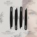 Renzox 4pcs Tweezers for Facial Hair Women & Men Hair Removal Eyebrow Tweezers Professional Stainless Steel Black Color Coated tweezer Set Slanted & Pointed Tip for ingrown Hair with Leather Pouch - Buy Online on SooperMarket.com