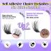 Buy Wiwoseo Self Adhesive Eyelashes | Pre-Glued Cluster Extensions | Waterproof D Curl Lash Clusters - No Glue Needed - Buy Online on SooperMarket.com