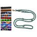 Dog linen large dogs up to 80 kg double linen jumbo 2.40m / 2.80m / 3.50m / 5m adjustable exercise line / guide very stable (3.50m 4-fold adjustable Seattle (black and blue-white-neon green)) 3.50 m 4 times adjustableSeattle (black and blue and white-neon