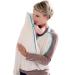 Cuddledry Hands Free Baby Bath Towel | Luxuriously Soft Bamboo & Cotton Hooded Baby Towel | Apron Towel for Safe Babies Bathtime | Perfect Newborn Gift | Blue Edging
