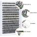 50D-0.07D-280PCS Cluster Lashes 12mm Individual Eyelash Extensions DIY at Home - B&Q LASH - Buy Online on SooperMarket.com