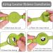Oopsdoggy Leather Airtag Cat Collar with Bells - Tearable & Light GPS Pet Collar for Cats & Small Dogs in Lime Green - Buy Online on SooperMarket.com