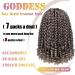 7 Packs 10 Goddess Box Braid Crochet Hair with Toni Curl Ends - Ombre Gray Bohemian Box Braids for Black Women & Kids - 105 Strands T1B/Gray - Buy Online on SooperMarket.com