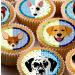 24 Dog Dogs edible birthday party Cupcake Cake Toppers Wafer Rice Paper precut decoration