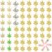 60 Pieces 3D Nail Art Decorations 6 Design Leaf Nail Charm Leaf Rhinestone Charm Nail Decoration Diamond Maple Leaves Nail Charms for Nail Scrapbooking DIY Craft Jewelry Making (Charming Style)
