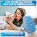 Bluepet Fellfein Bathing Brush for Short-Haired Dogs & Cats - Rubber Massage Brush for Loose Hair Dust & Dirt Removal - Ideal for Bathing & Massaging with Dog Shampoo - Buy Online on SooperMarket.com