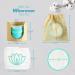 16 Pack Reusable Makeup Remover Pads - Eco-Friendly Cotton Pads with Laundry Bag & Bamboo Box - Perfect for Makeup Removal - Buy Online on SooperMarket.com