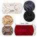 Whaline Knit Headbands Winter Ear Warmers Twisted Turban Head Wraps, 6 Pieces Set - Yellow Grey Colors | Hair Accessories for Women Girls - Buy Online on SooperMarket.com
