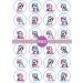 PRECUT Baby Unicorn Edible Cupcake Toppers - Cute Baby Unicorns Theme Premium Thickness SWEETENED VANILLA - wafer card disc cake decorations (Pack of 24) - Buy Online on SooperMarket.com