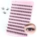 Parriparri Cluster Lashes with Clear Band 120Pcs Individual Lash Extensions 8-16MM False Eyelashes Extension Natural Look Wispy Fluffy DIY Lash Clusters Cluster Lashes-W61