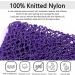 African Exfoliating Net Sponge Set - 31.5 Inch Loofah Body Scrubber for Shower - Women Men Skin Smoother - Daily Use (Pink Black Purple) - Buy Online on SooperMarket.com