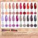 Lavender Violets 26PCS Dip Powder Nail Kit Starter - Red Solid Glitter Colors - Base Top Activator Brush Saver - Nail File Included - Buy Online on SooperMarket.com