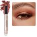 Enfuntins Eyeshadow Stick  Shimmer Cream Eye Shadow Pencil Crayon with Soft Smudger  Long Lasting Waterproof Eye Highlighter Eye Shadow Make Up (05 Orange Brown Shimmer)
