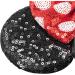 Mouse Ears Bow Headbands Shiny Bows Glitter Party Decoration Cosplay Costume for Kids Girls Women Princess Party Decorations Cosplay (Black+Red)) 3 - Buy Online on SooperMarket.com