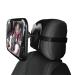 Almineez Large Universal Car Back Seat Shatterproof Safety Child Toddler Infant Clear Wide Rear View Facing Baby Mirror with Fully Adjustable Tilt Turn Anti-Wobble Headrest Fixing Straps