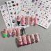 Halloween Nail Art Stickers - 6PCS Self-Adhesive Cute Decals | Bat Pumpkin Spider & Ghost Designs for Women & Girls - DIY Decoration Supplies - Buy Online on SooperMarket.com