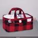 Trend Lab Red Buffalo Check Storage Caddy for Baby Nursery | Diaper Organizer 12x6x8 | Changing Table Accessories - Buy Online on SooperMarket.com