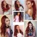 YEESHEDO Wine Red Long Wavy 24 Drawstring Ponytail Hair Extension - Clip-in Curly Synthetic Hairpiece for Women - Buy Online on SooperMarket.com