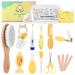 Soft Guru Baby Healthcare and Grooming Kit | Nursery Essentials for Newborns Gift Set | Includes Thermometer  Nail Clippers  Soft Brush & Baby Shower Basket Registry Items.