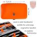 Three Swords Germany Manicure Set 'Genova' | 6-Pcs Nail Kit in Orange Artificial Leather Case | Includes Scissors Clippers Glass Nail Files & Tweezers - Buy Online on SooperMarket.com