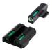 TRUGLO TFX Tritium and Fiber-Optic Xtreme Handgun Sights for Kahr Arms K, MK, P, PM, T&TP Models with New Dovetail (produced after 2004), Black