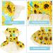KYEESE Sunflower Dog Dress for Medium Dogs | Ruffle Sleeves Dog Apparel - Buy Online on SooperMarket.com