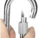Buy Com-Four 12x Heavy-Duty Screw Carabiner Hooks - 260 kg Load Capacity - Ideal for High Stress - Set of 12 (90 x 9 mm) - International Shipping Available - Buy Online on SooperMarket.com
