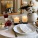 2-Piece Black Iron Column Candle Holder Set - 9cm Diameter Spike Holders for Wax & LED Candles - Perfect for Gardens Spas Weddings & Parties - Buy Online on SooperMarket.com