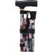 PCP Mobility Adjustable Travel Folding Cane Fritz Handle Cats with Mahogany Handle 3/4-Inch Tip Size - Buy Online on SooperMarket.com