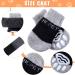 Frienda 8-Piece Anti-Slip Dog Socks for Small Puppies and Kittens - Adjustable Paw Protector with Traction Control in Black and Gray (Size S) - Buy Online on SooperMarket.com