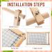 Adjustable Bamboo & Beech Wood Cross Stitch Frame Set - 2 Pcs | Tapestry & Embroidery Frames for Quilting & Needlepoint | Sewing Projects Craft Holder - 21.5 x 12 & 26 x 17.7 - Buy Online on SooperMarket.com