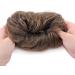 Thick Synthetic Hair Bun Extensions - Messy Hair Scrunchies for Women - Medium Brown to Coffee Brown (45g) - Light Brown Updo Ponytail Hairpiece - Buy Online on SooperMarket.com