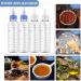 ASTER 4Pcs Oil Applicator Bottle for Hair Squeeze 4 OZ Empty Plastic Bottles Applicator with Twist Top Cap Clear Plastic Refillable Bottle PET Open/Close Nozzle - Multi Purpose(White Blue) - Buy Online on SooperMarket.com