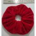 AADYA Pair of Extra Large (15CM) Velvet Hair SCRUNCHIES Elastic Scrunchy Hair BOBBLES 7 Different (RED)