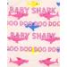 Baby Shark Glitter Girl's T-Shirt | All Over Print Pink Top - 4-5 Years | Cute Kids Apparel - Buy Online on SooperMarket.com