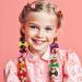 HQCM 60 PCS Seamless Ponytail Holder Hair Accessories for Girls - Multicolor Mini Baby Cartoon Hair Ties with Bow, Elastic Bands, and Clips for Kids - Buy Online on SooperMarket.com