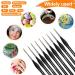 SN NJDF Miniature Detail Paint Brushes Set - 9pcs for Fine Art, Detailing, Model Painting - Acrylic, Watercolor, Oil - Warhammer 40k - Buy Online on SooperMarket.com