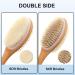2 Pack Bath Brush Set: Long-Handled Luffa Brush & Double-Sided Bristle Brush with Hooks - Buy Online on SooperMarket.com