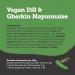 BeSaucy Dill & Gherkin Mayonnaise 180g Glass Jar - Vegan Friendly Spread, Dip, Mash Stir-in - UK Made - Buy Online on SooperMarket.com