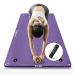 LFS Yoga Mat 31.5 inch 10mm Hangable Extra Wide and Extra Thick Non Slip Exercise & Fitness Yoga Mat with Band and Yoga Bag for All Yoga Outdoor Practice, Pilates & Floor Workout Purple 10mm