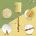 Natural Exfoliating Loofah Back Sponge Scrubber Brush with Wooden Handle - Bath and Shower Spa Tool - Buy Online on SooperMarket.com
