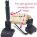 Tacticon Armament Flip Up Iron Sights for Rifle with Adjustment Tool - BUIS Set for Picatinny/Weaver Rails - Buy Online on SooperMarket.com