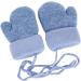 AIDIER Baby Winter Mittens | Knitted Gloves with Fleece Lining | Blue | 0-3 Years - Buy Online on SooperMarket.com
