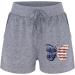 Womens Girls Comfy Summer Shorts | Elastic Waist Sports Athletic Sweat Shorts with Pockets | Y2k Tracksuit Workout Shorts - A-grey Large - Buy Online on SooperMarket.com