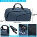 Kuston Sports Gym Bag with Shoes Compartment & Wet Pocket - Blue | Duffel Bag for Men and Women - Buy Online on SooperMarket.com