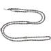 Lightweight & Robust 4-Way Adjustable Dog Leash for Small Dogs Up to 15kg - Dallas (Black-Silver) - 2.80m - Buy Online on SooperMarket.com