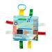 Baby Jack & Co 8x8  Learning Lovey Milwaukee Wisconsin Tag Toys for Babies - Baby Crinkle Toys - Soft & Safe - Learn USA Cities and Shapes - Ideal Baby Toy & Gift BPA Free w/ Stroller Clip